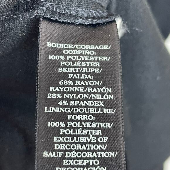 Ann Taylor Short Cap Sleeve Shift Colorblock Tan Black Textured Dress Size‎ 4 - Picture 6 of 6